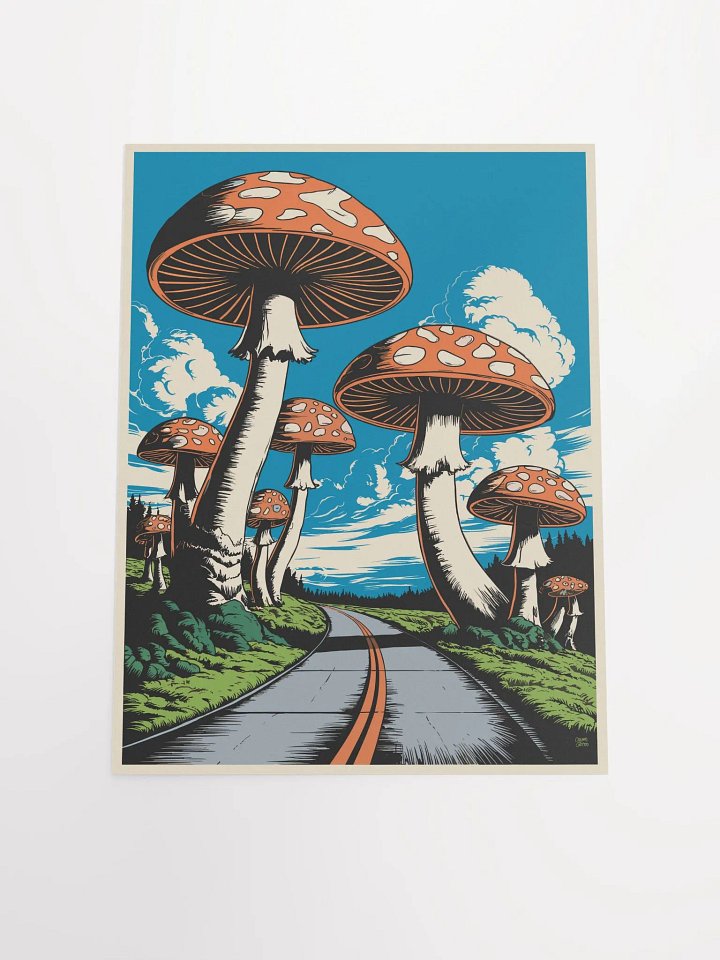 Magic Mushroom Road Poster product image (1)