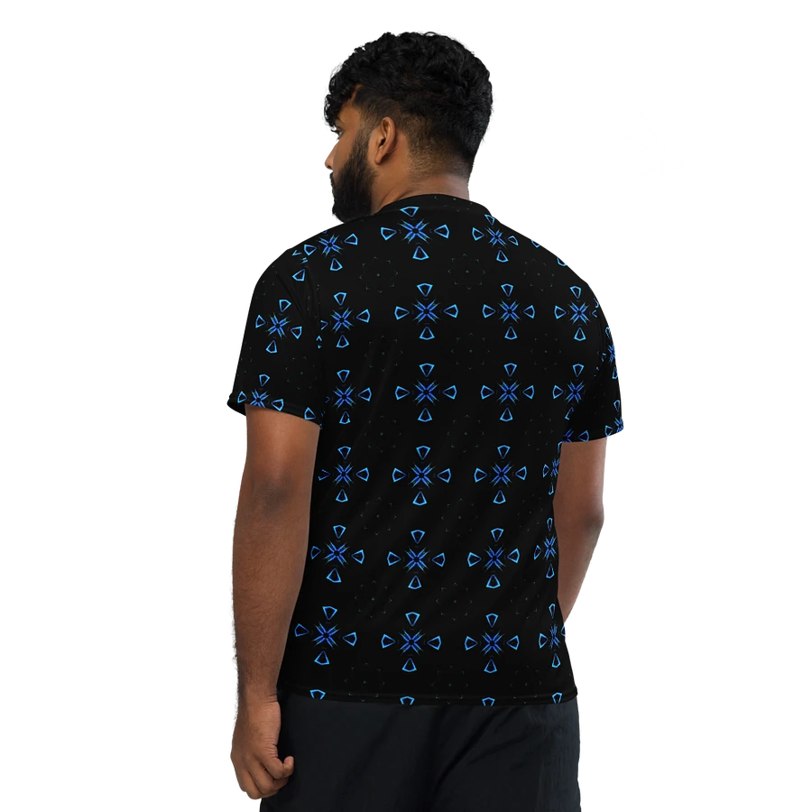 Abstract Multiple Crosses Unisex All Over Print V Neck Sports Jersey product image (4)