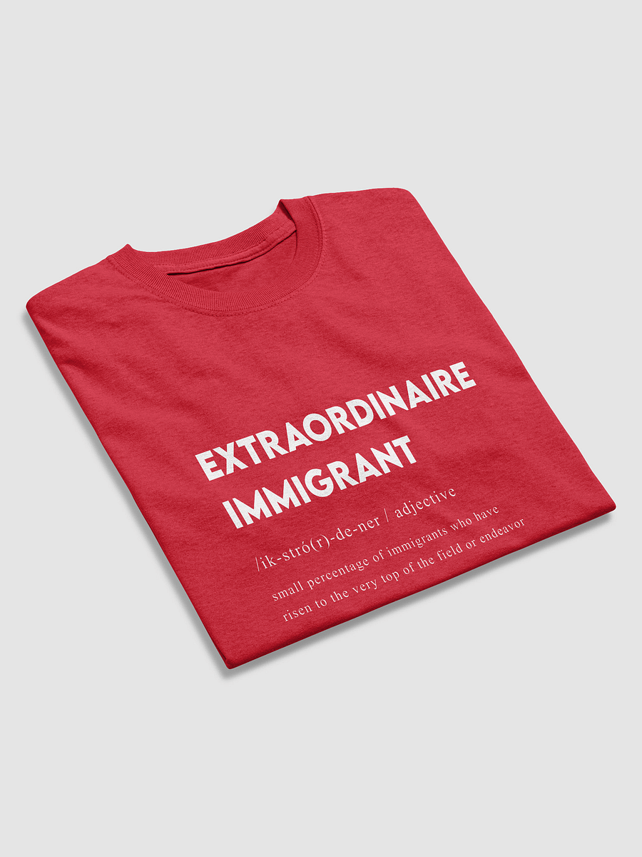 EXTRAORDINAIRE IMMIGRANT TSHIRT RED product image (3)