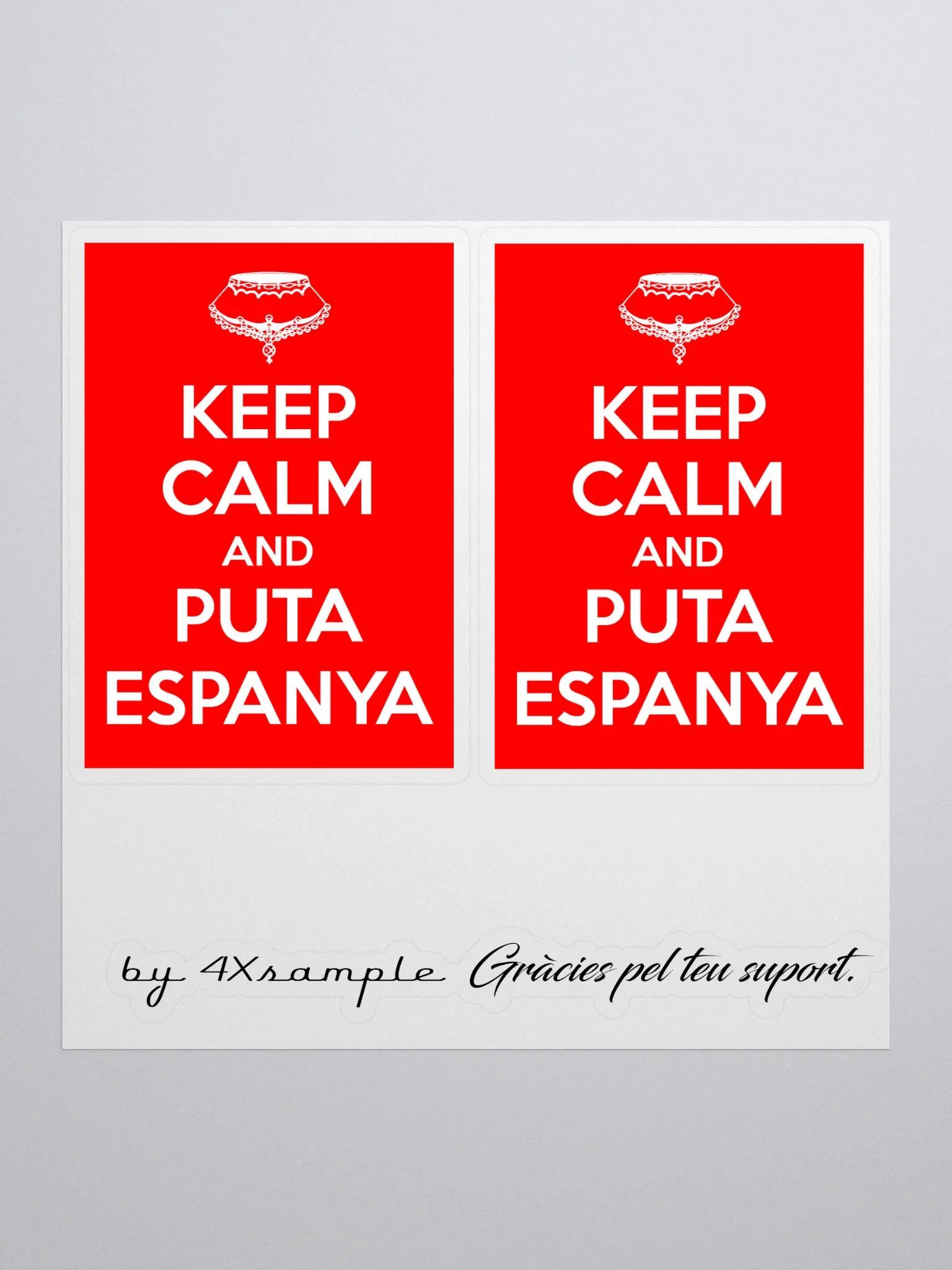 Keep calm i Puta espanya - Adhesius product image (1)