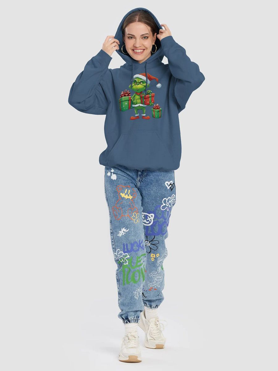 Santa's Mischief Grinch Gildan Hoodie product image (8)