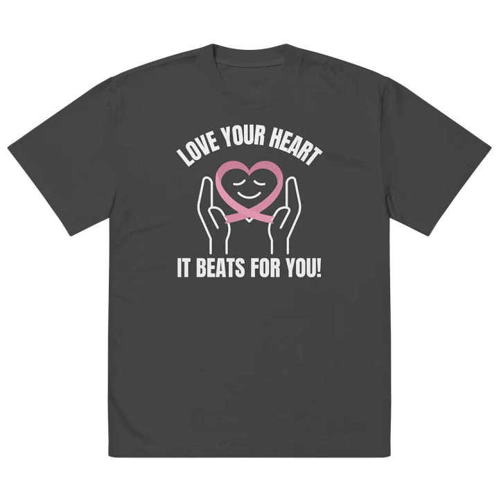 Love Your Heart Awareness Oversized Tee product image (2)