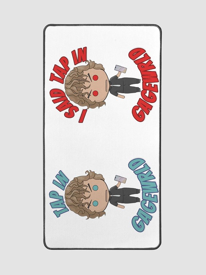 Gage WRLD Tap In Good vs Evil, Desk Mat 15.5