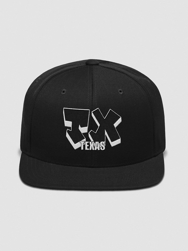 TEXAS, TX, Graffiti, Yupoong Wool Blend Snapback Hat product image (1)