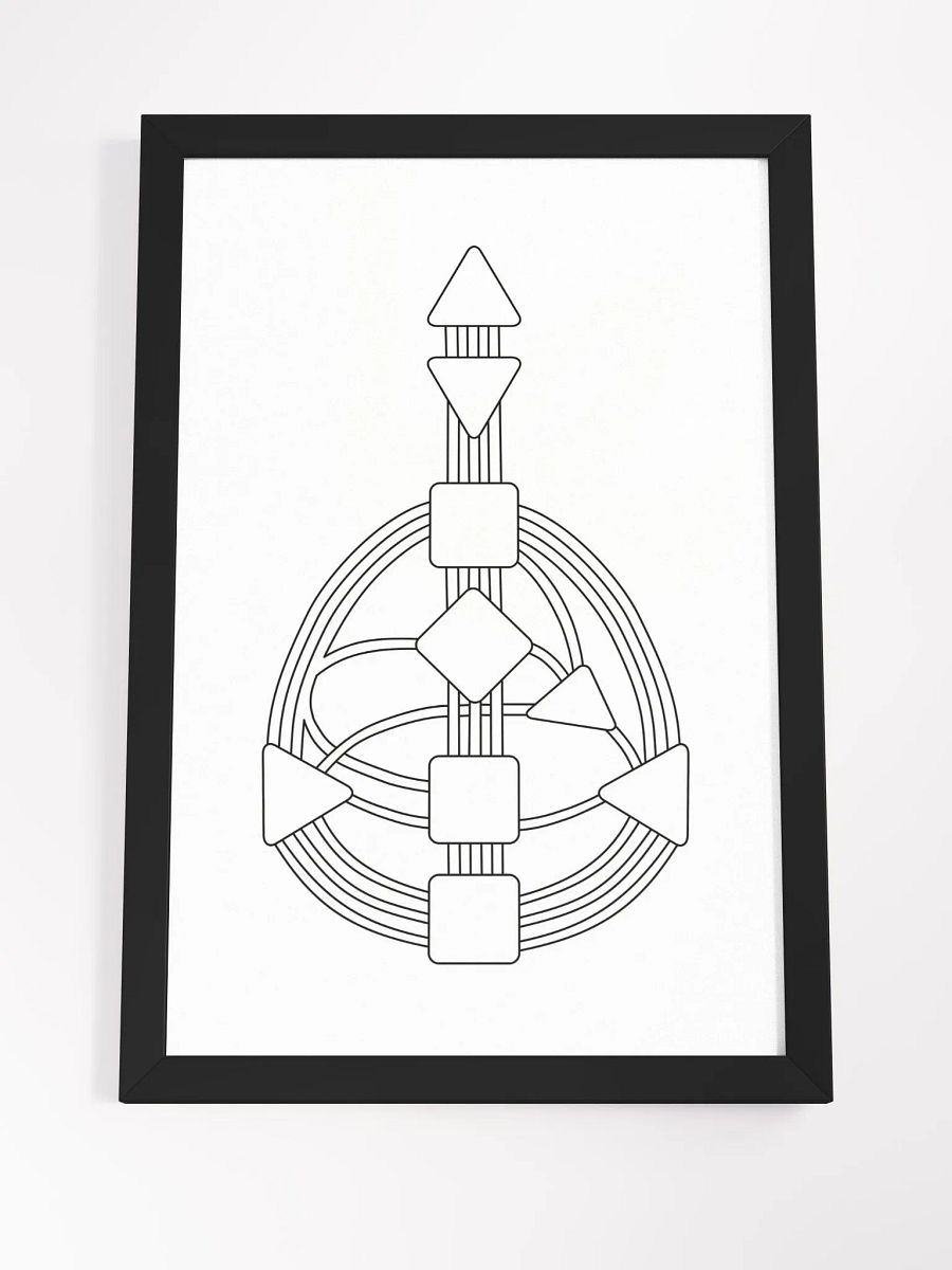 Color Your Human Design Chart Framed Print product image (4)
