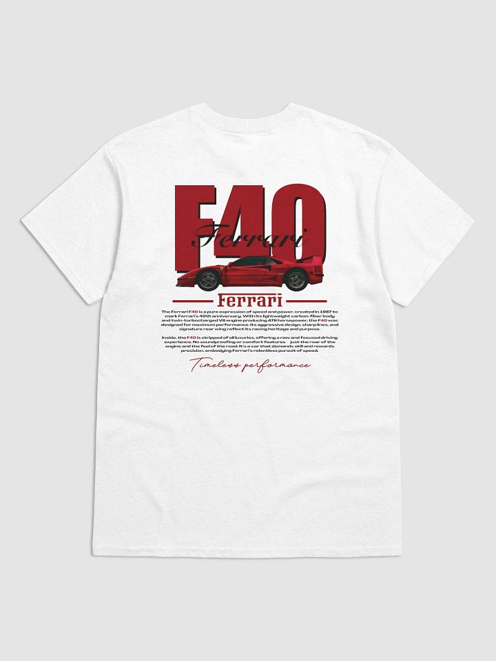 Ferrari F40 Unisex T shirt product image (1)