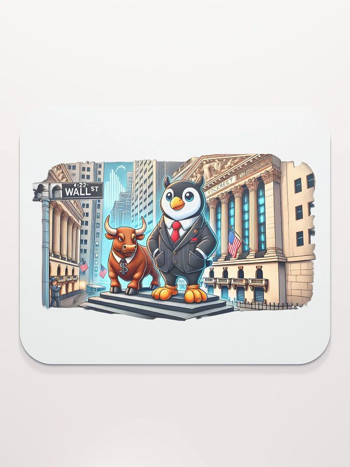 Penguin of Wall Street Mouse Pad product image (1)