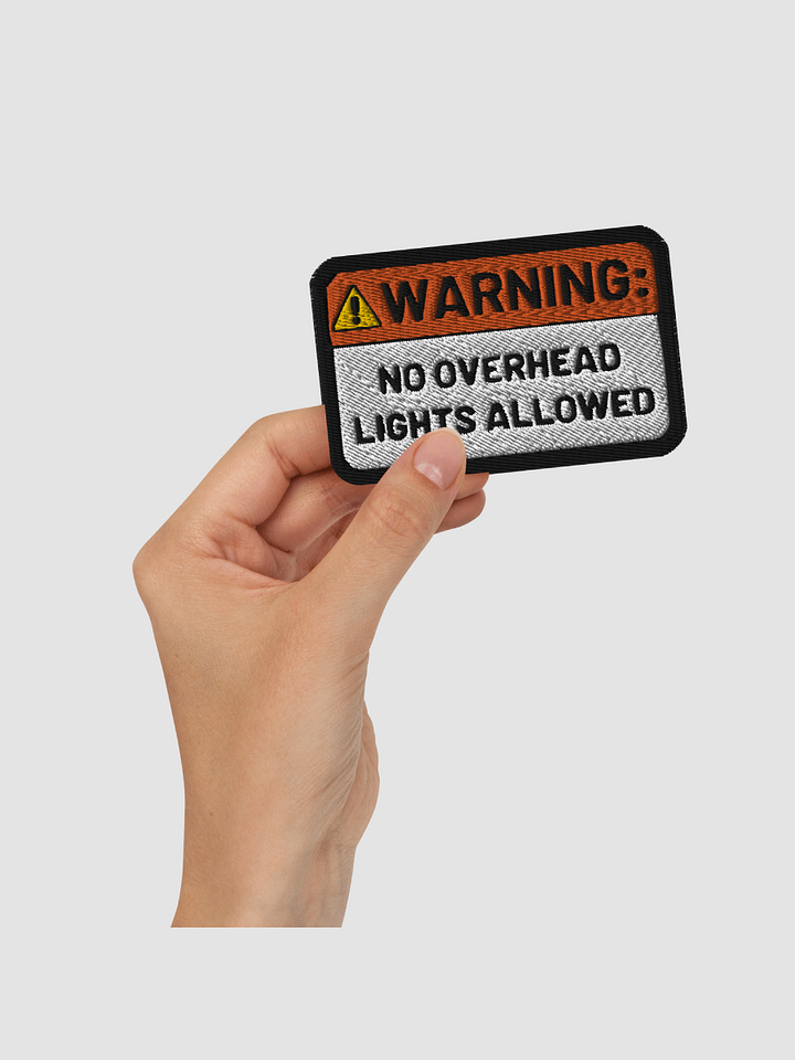 NO OVERHEAD LIGHTS patch product image (2)