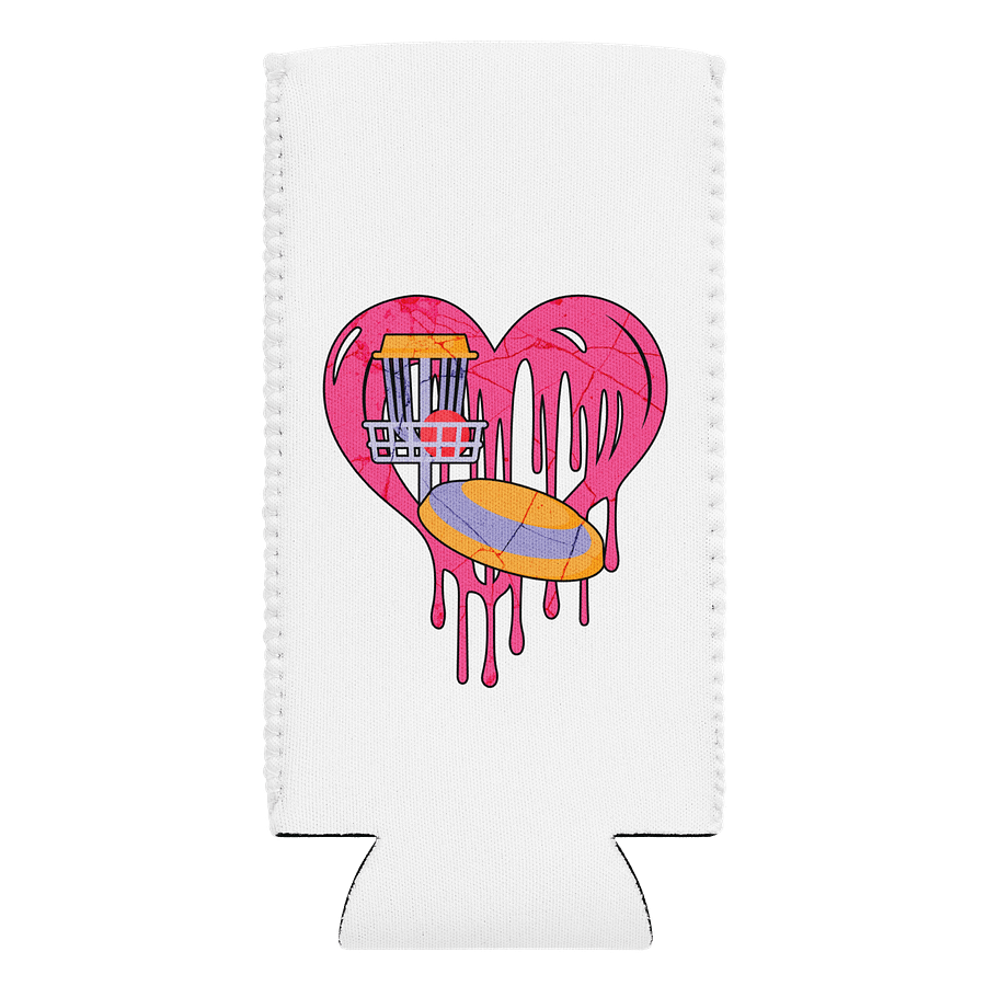 Heart Disc Golf Can Cooler product image (1)