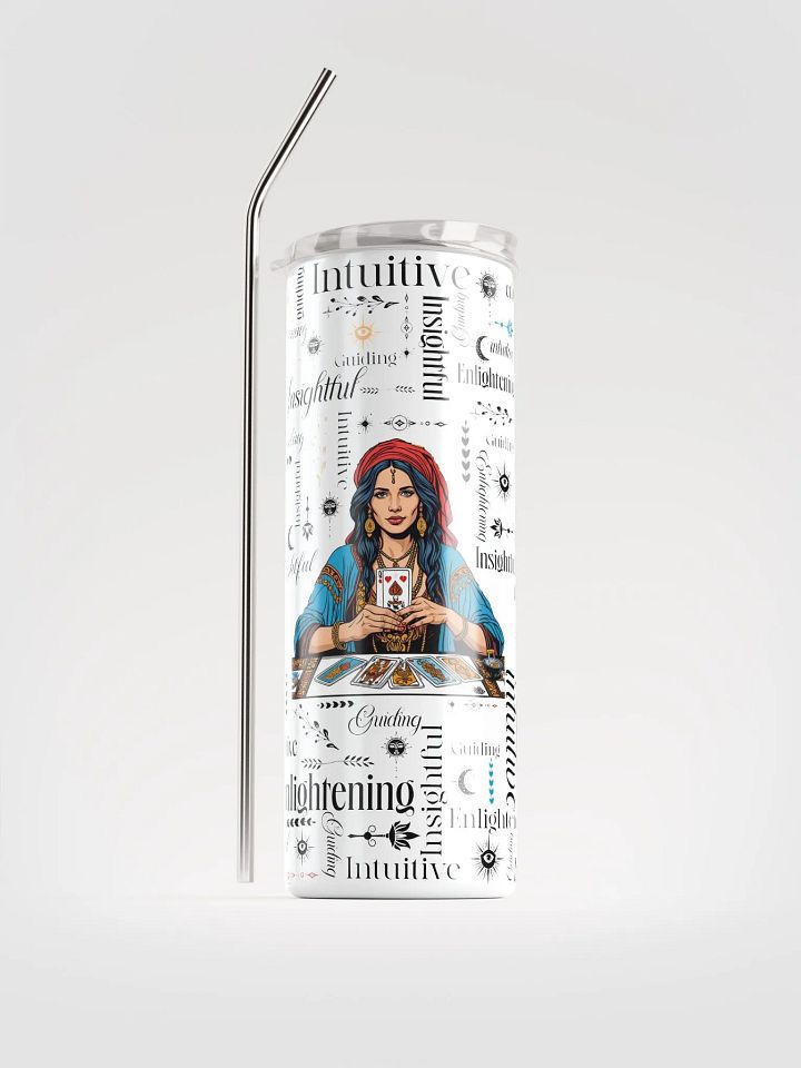 20 oz Tarot Card Reader Affirmation Word Art Tumbler product image (1)