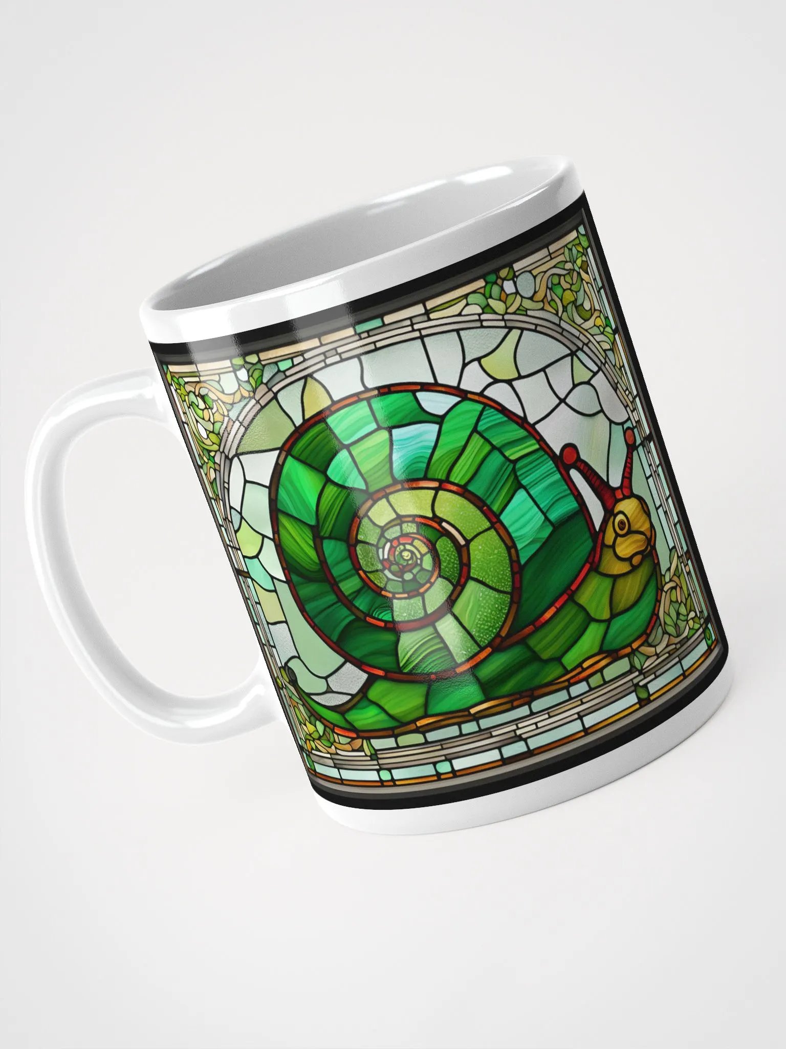 #004 Rosie Radar Snail Stained Glass Mug product image (5)
