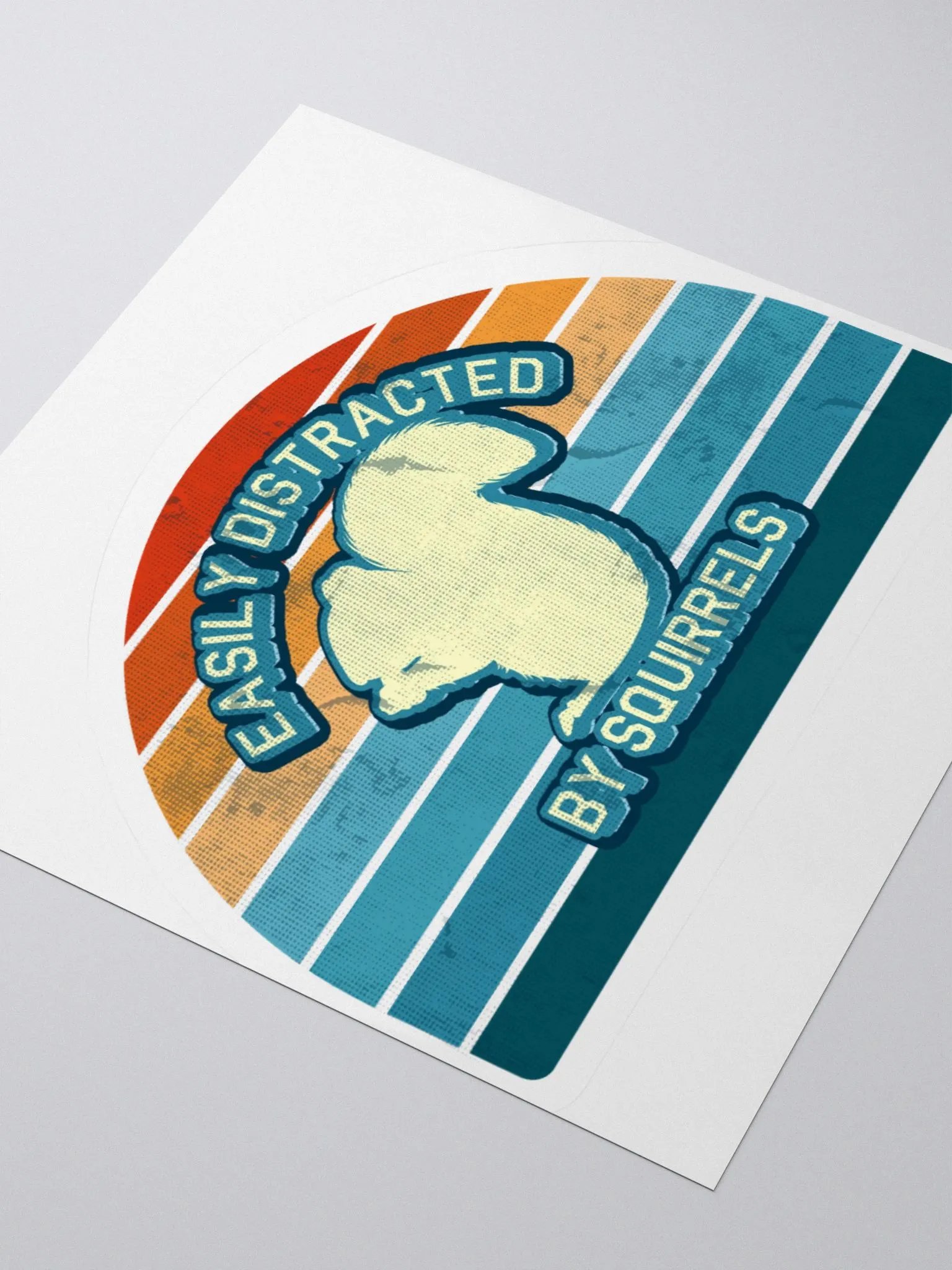 Retro Easily Distracted Sticker product image (9)