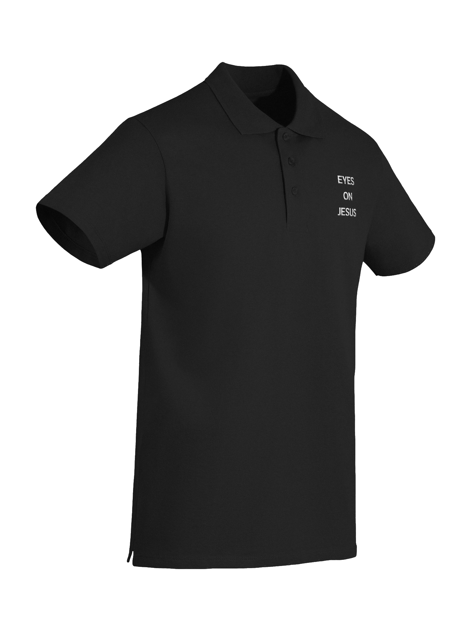 Eyes on Jesus text Polo product image (28)
