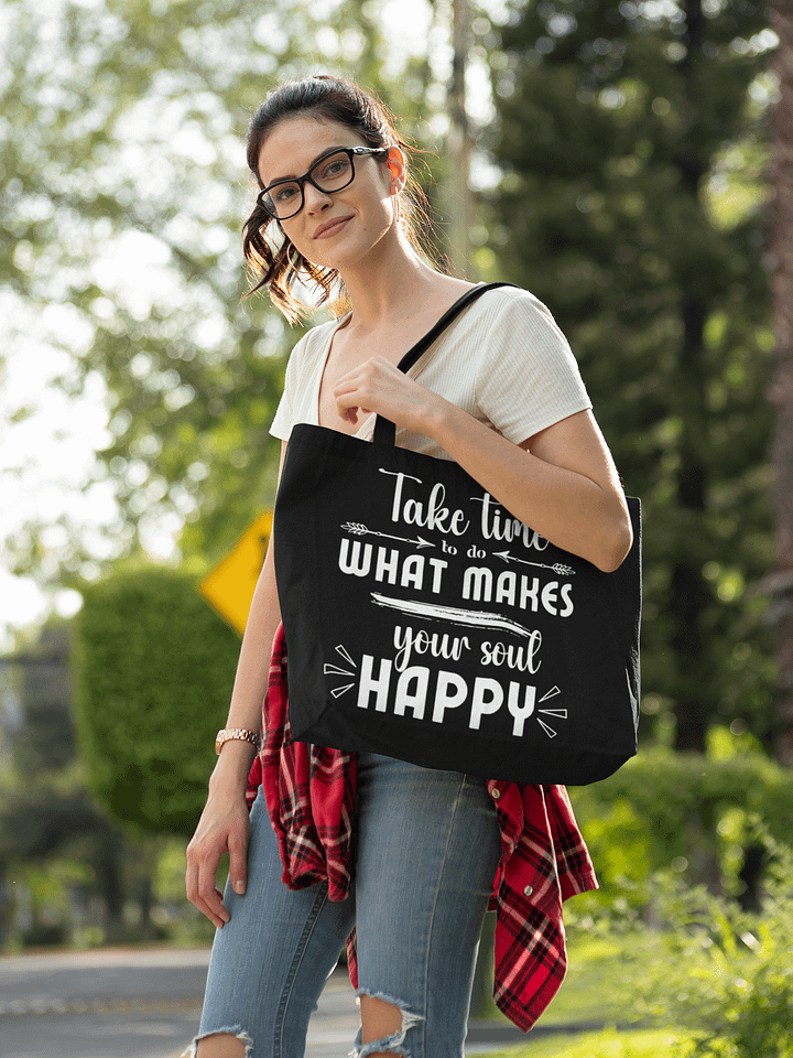 Happy Soul Organic Eco-Friendly Tote Bag product image (1)