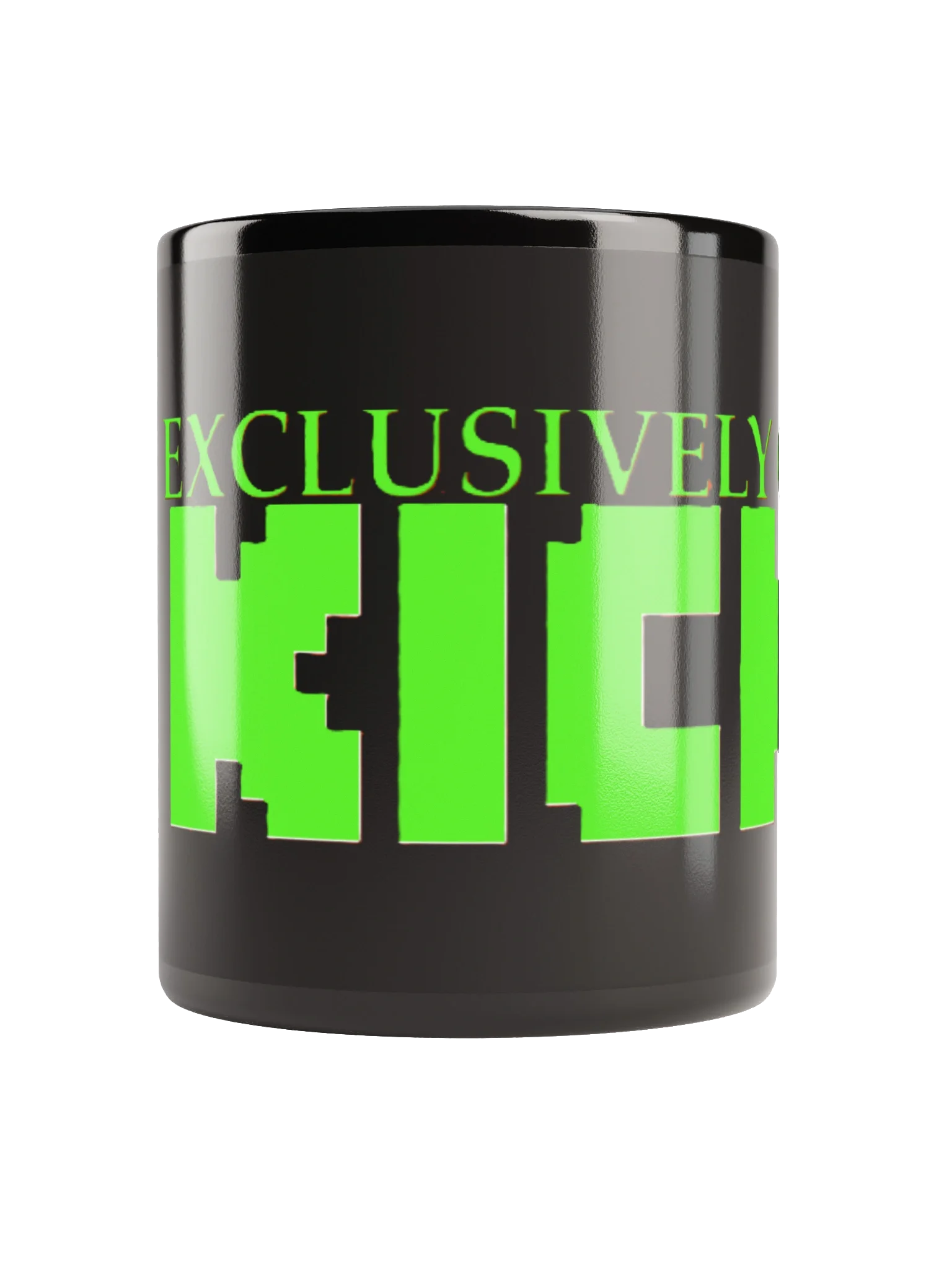 EXCLUSIVELY ON KICK Black Glossy Mug product image (9)