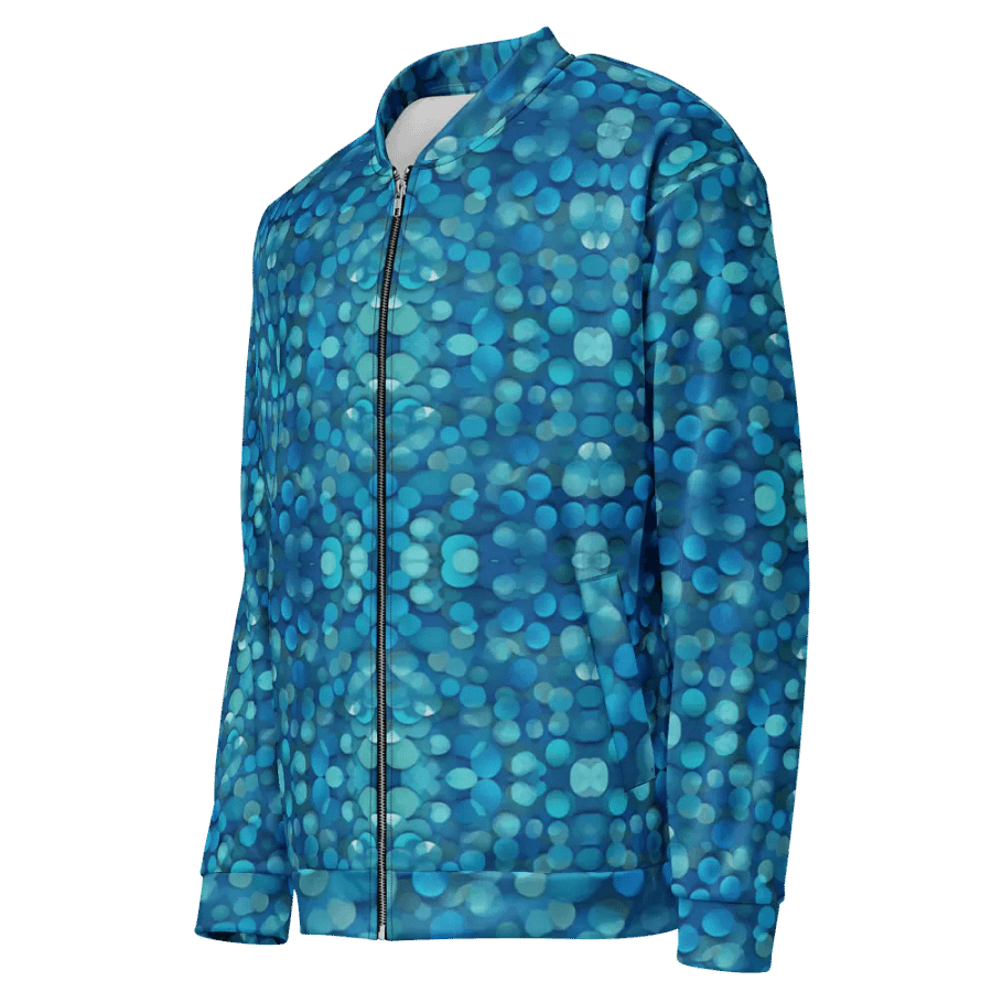Blue Mosaic Dreams Bomber Jacket product image (7)