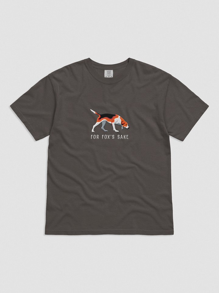 For Fox's Sake T-Shirt(Embroidered) of an American Foxhound(Tricolor) product image (2)