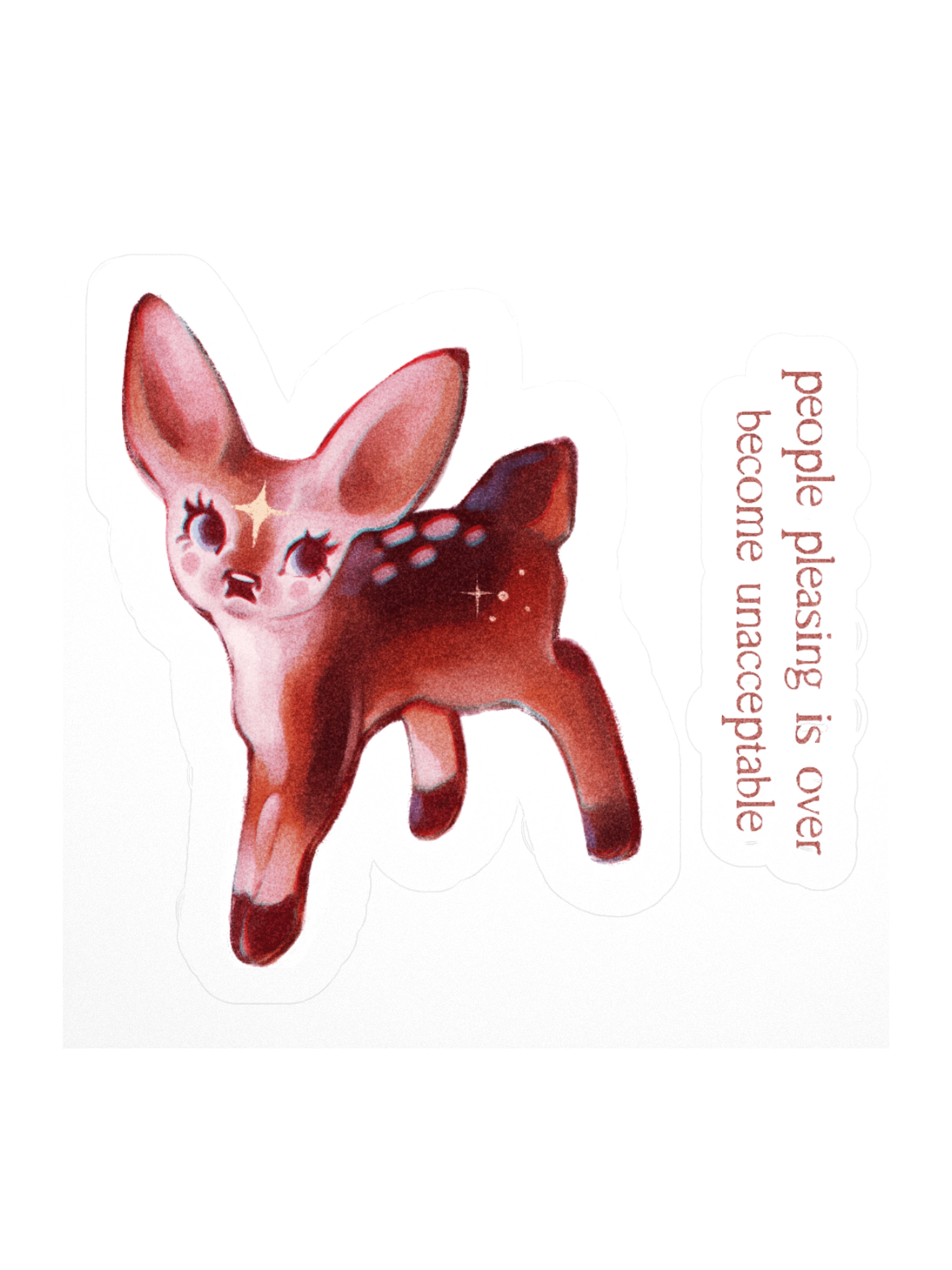 Become unacceptable | Kiss-cut sticker product image (2)