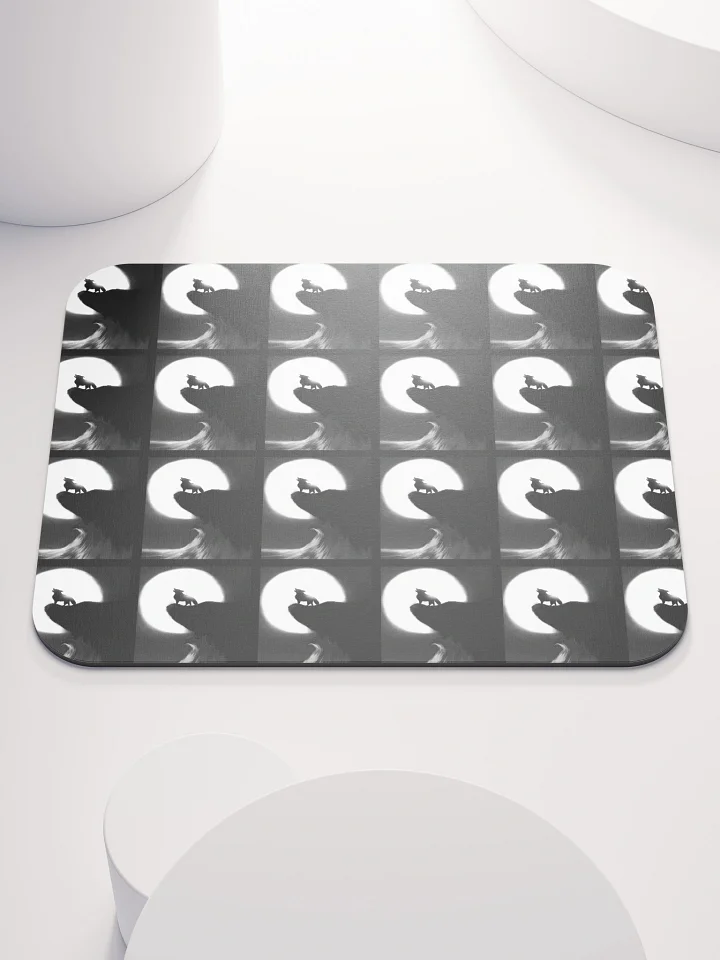Howling Wolf Moon Mouse Pad product image (1)