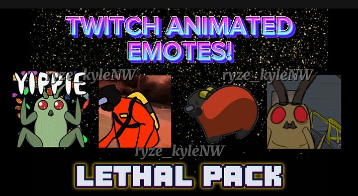 Twitch Animated Emotes LETHAL PACK product image (1)