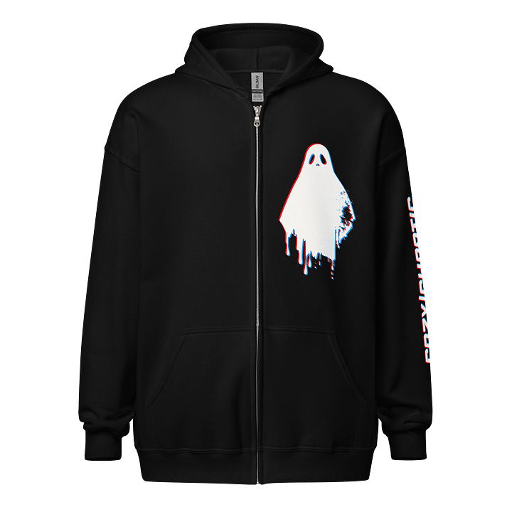 Glitch Ghost Zip Hoodie product image (1)