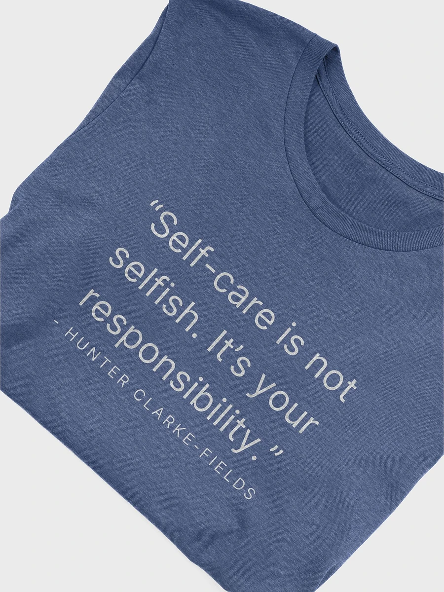 Self-Care Is Not Selfish Heather Blue Tee product image (5)