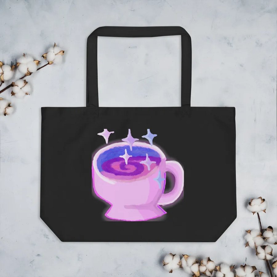 Magical Coffee Harbingerofbeth Large Tote designed by Altogirl2019 product image (3)
