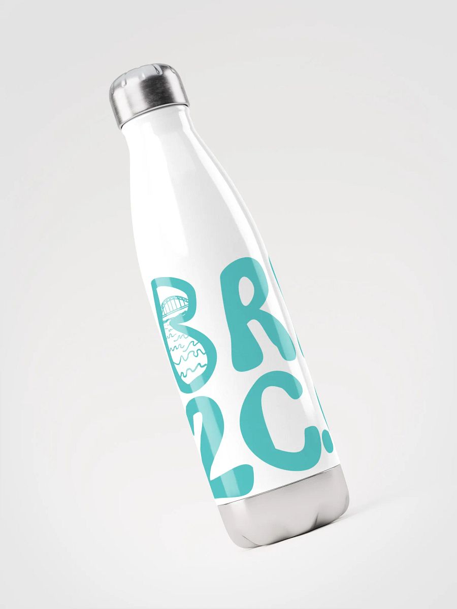 BRN.2C.C.™ | Stainless Bottle | Dark Turquoise on White 💧 product image (3)