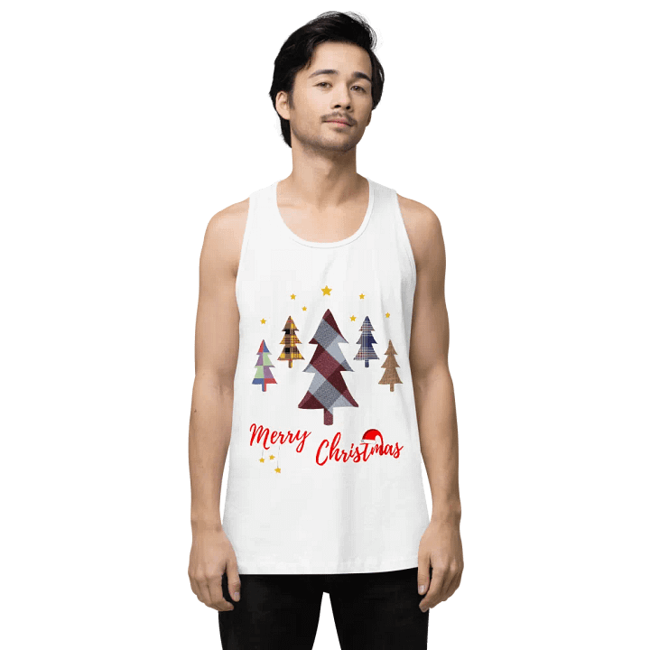 Happy Holidays in Christmas Men's Premium Tank Top product image (56)