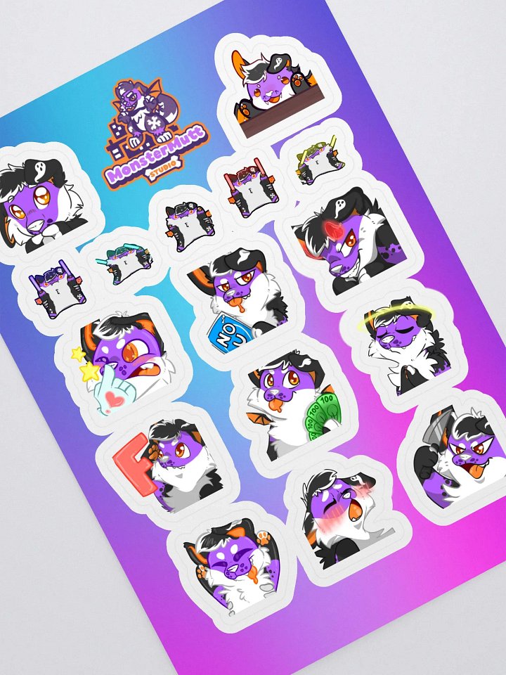 MonsterMutt Emote Sticker Pack product image (1)