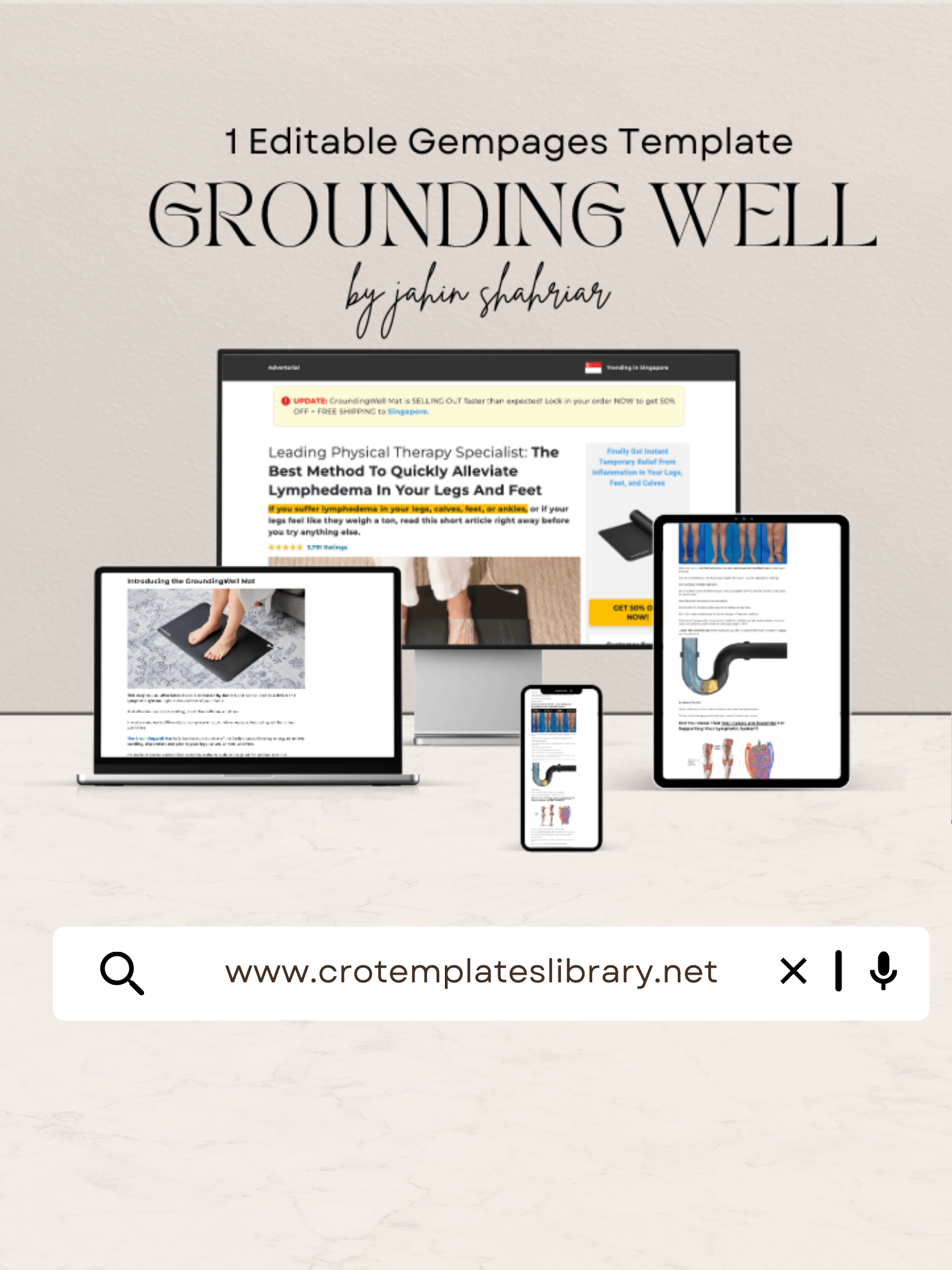 GroundingWell Gempages Advertorial Template product image (1)