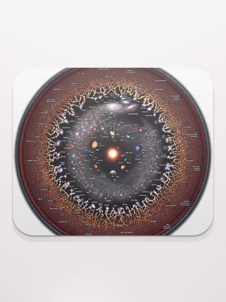 Circular Log Universe Map Mouse Pad! product image (2)