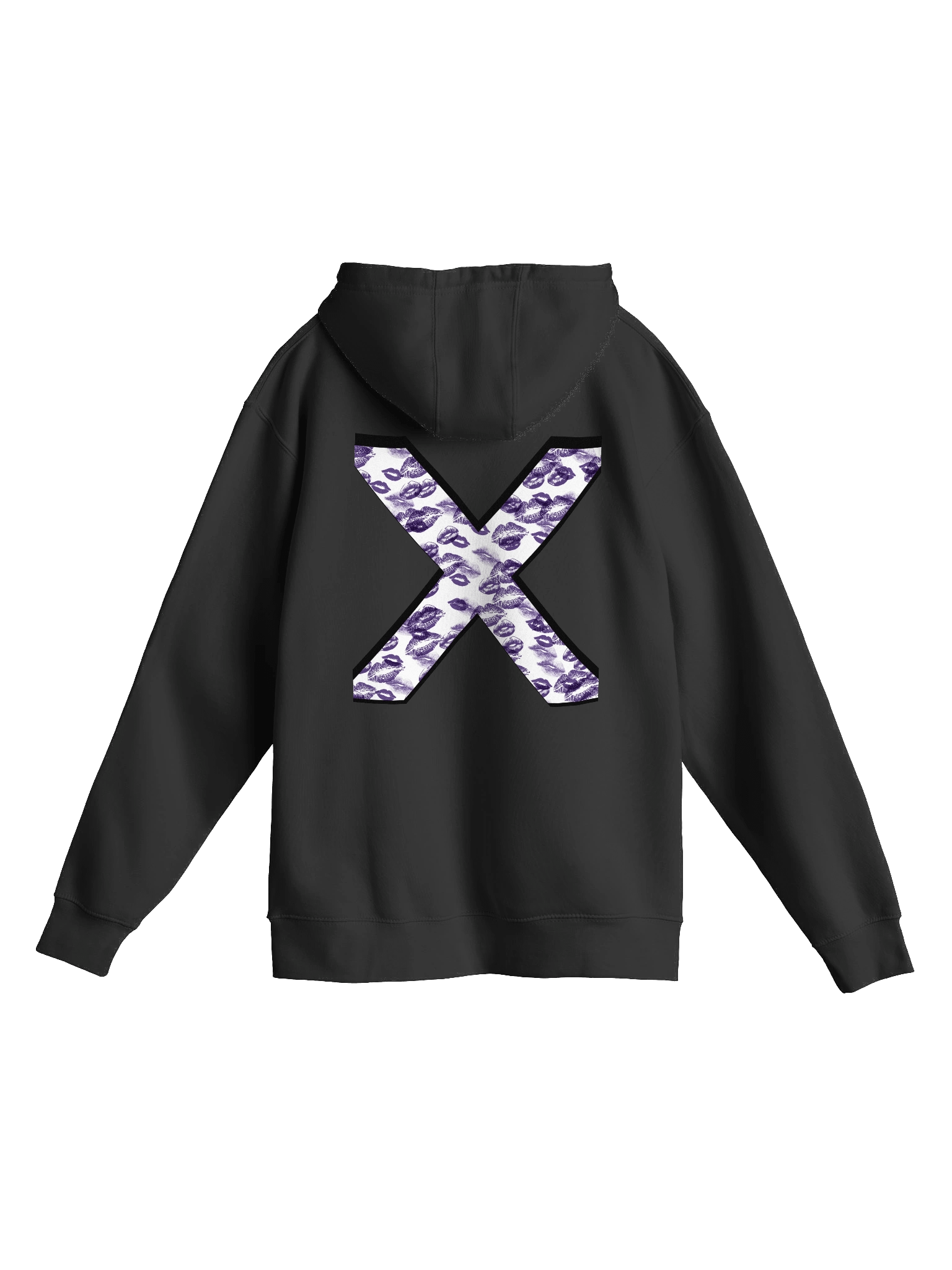 White X Purple Lipstick Kisses | Hoodie product image (1)