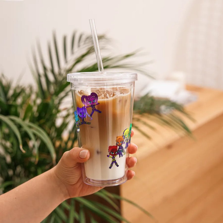 Shadow Bears (Leap of Happiness) Plastic Tumbler 16oz product image (11)