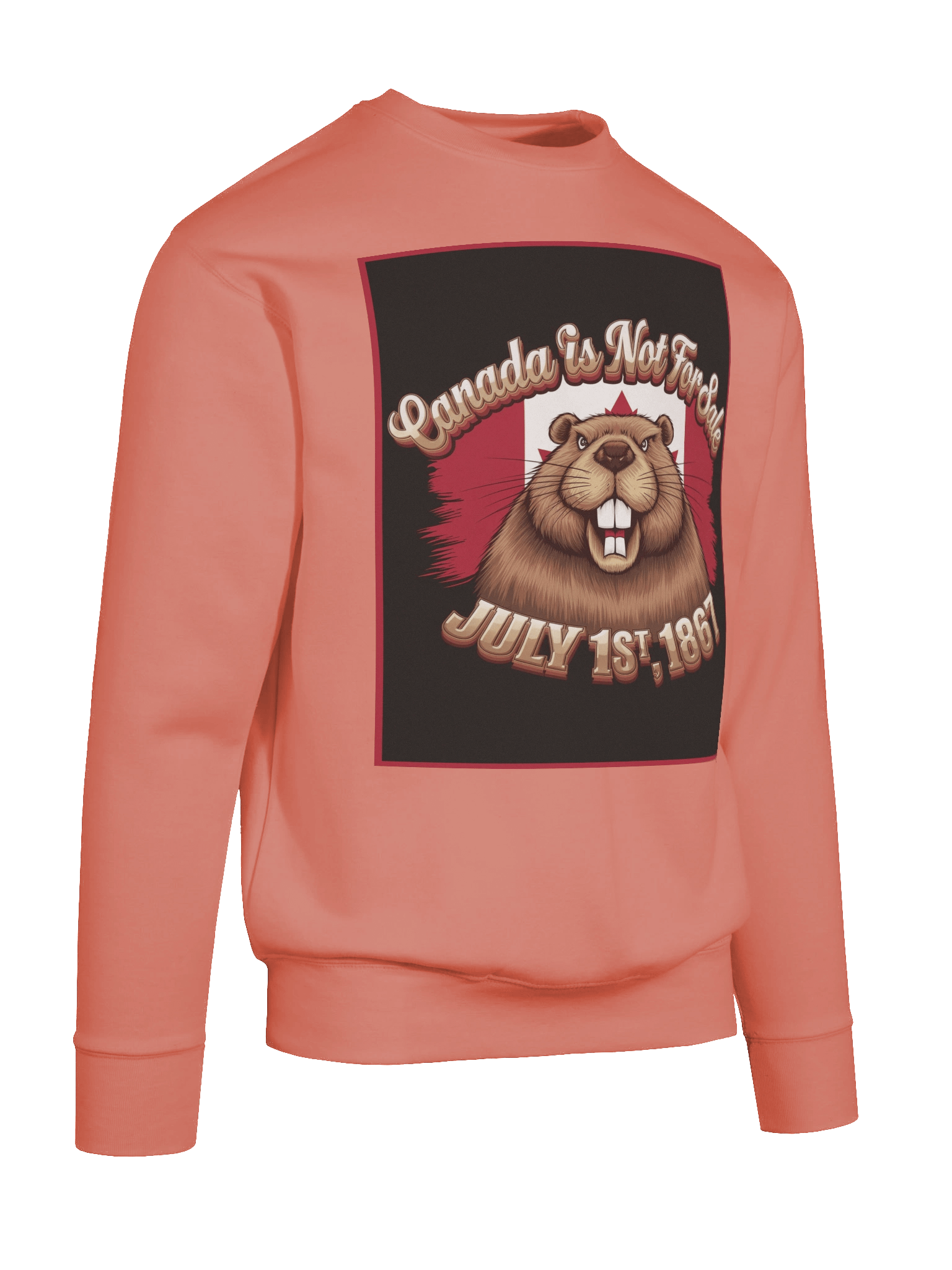 "CANADA IS NOT FOR SALE" premium cotton sweatshirt product image (38)
