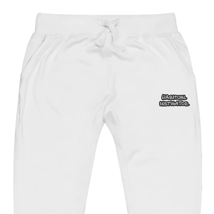 HABITUAL INSTIGATOR (bubble design 2) embroidered fleece joggers product image (1)