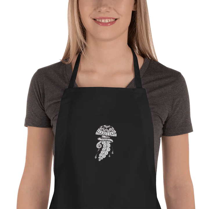 Whimsical Jellyfish Embroidered Apron product image (1)