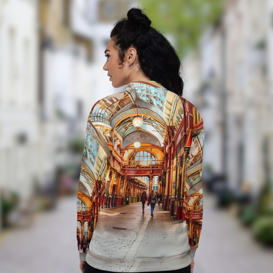 Leadenhall Market London All Over Print Bomber Jacket product image (5)