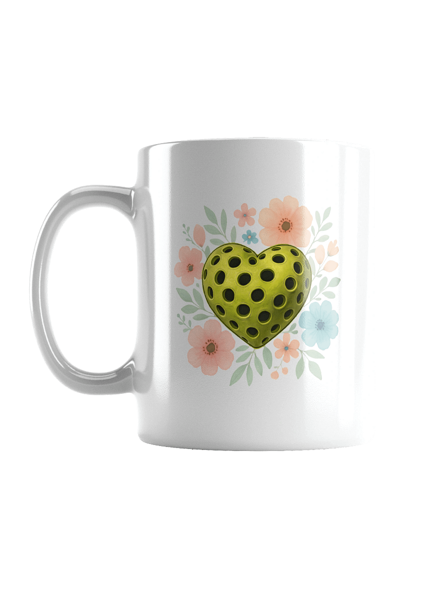 Pickleball Heart Flowers Floral Delight Mug product image (1)
