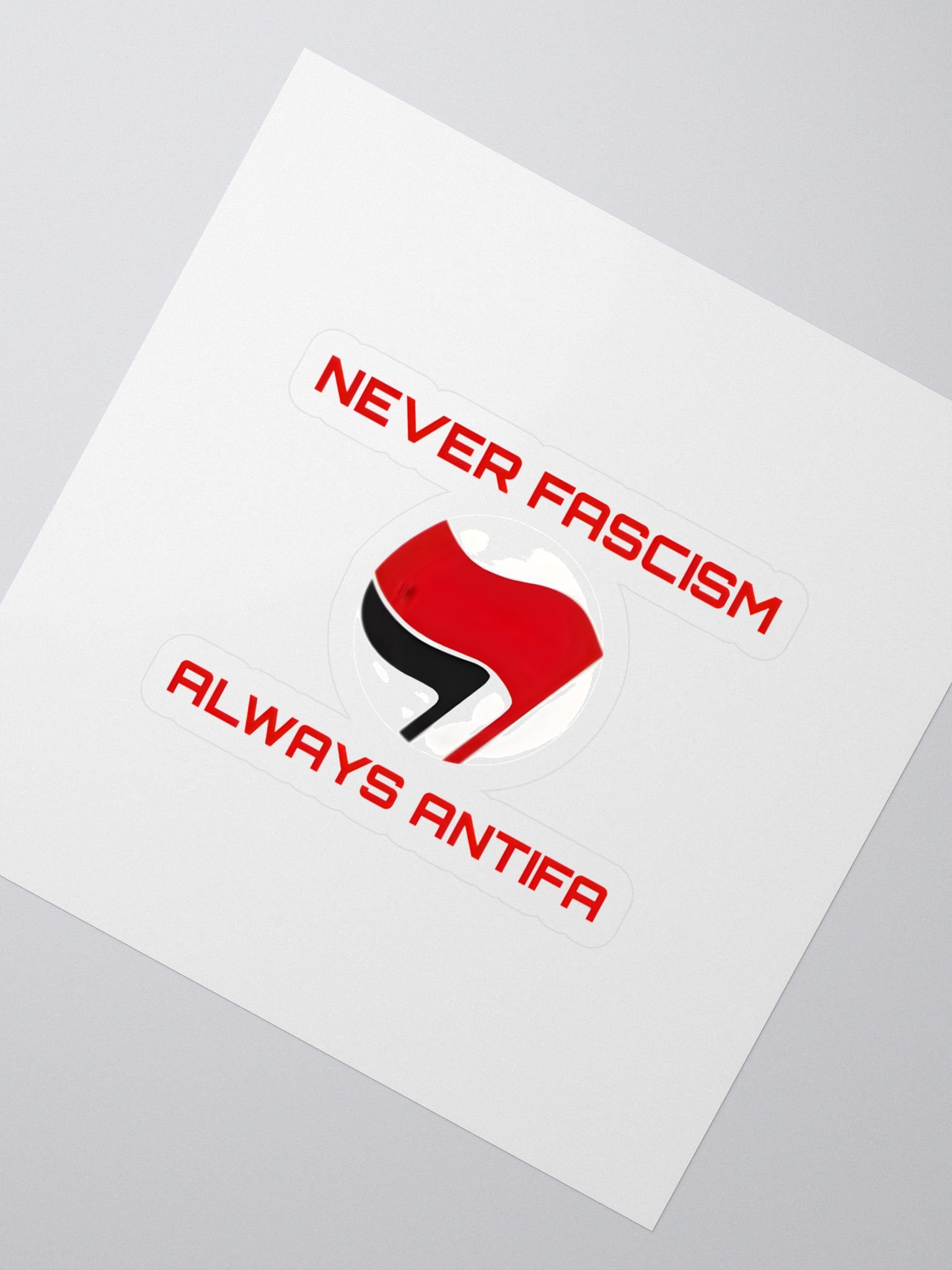 Never Fascism Kiss Cut Stickers product image (2)