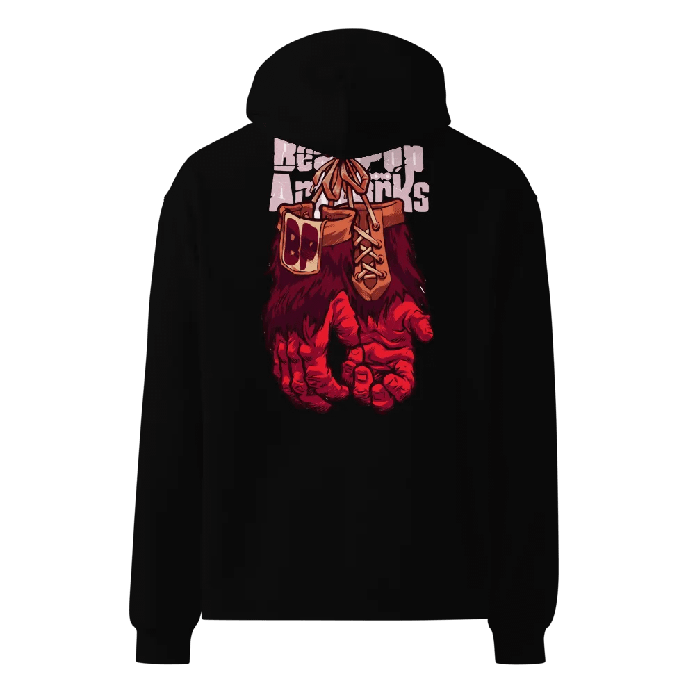 Clawed Crimson Gloves Oversized Hoodie product image (3)