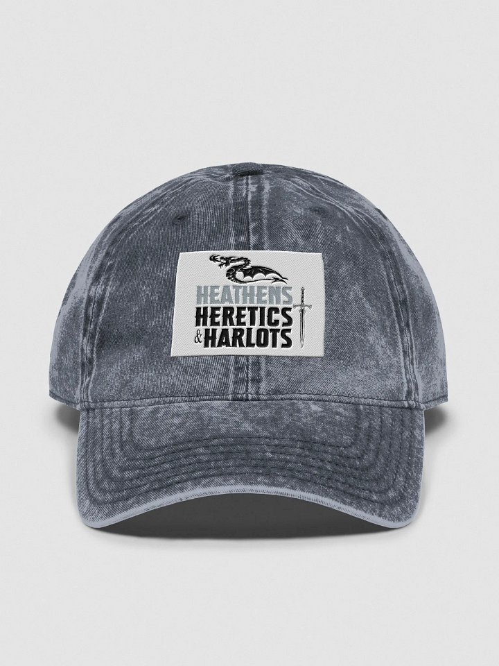H3 Navy Denim Dad Cap product image (1)