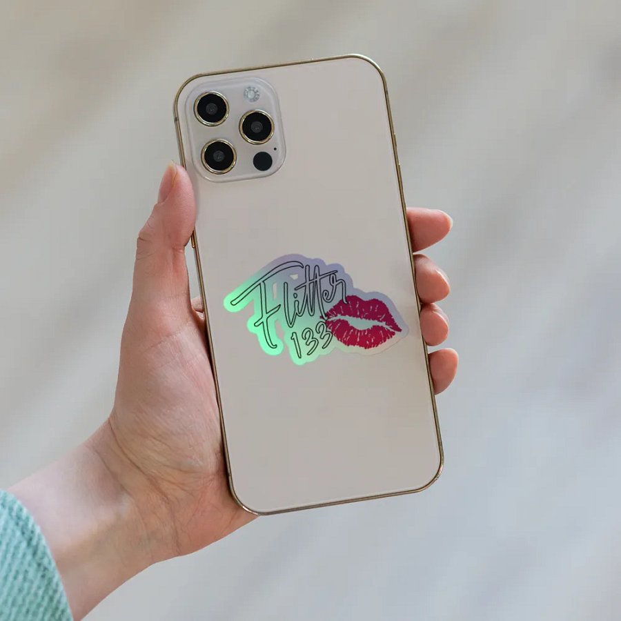 Flitter133 Holographic Lipstick Kiss Sticker product image (8)