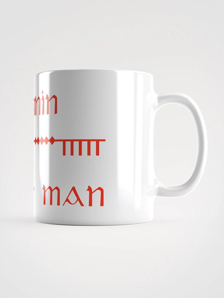 Mannin/Isle of Man Scholastic style Ogham white Mug product image (2)