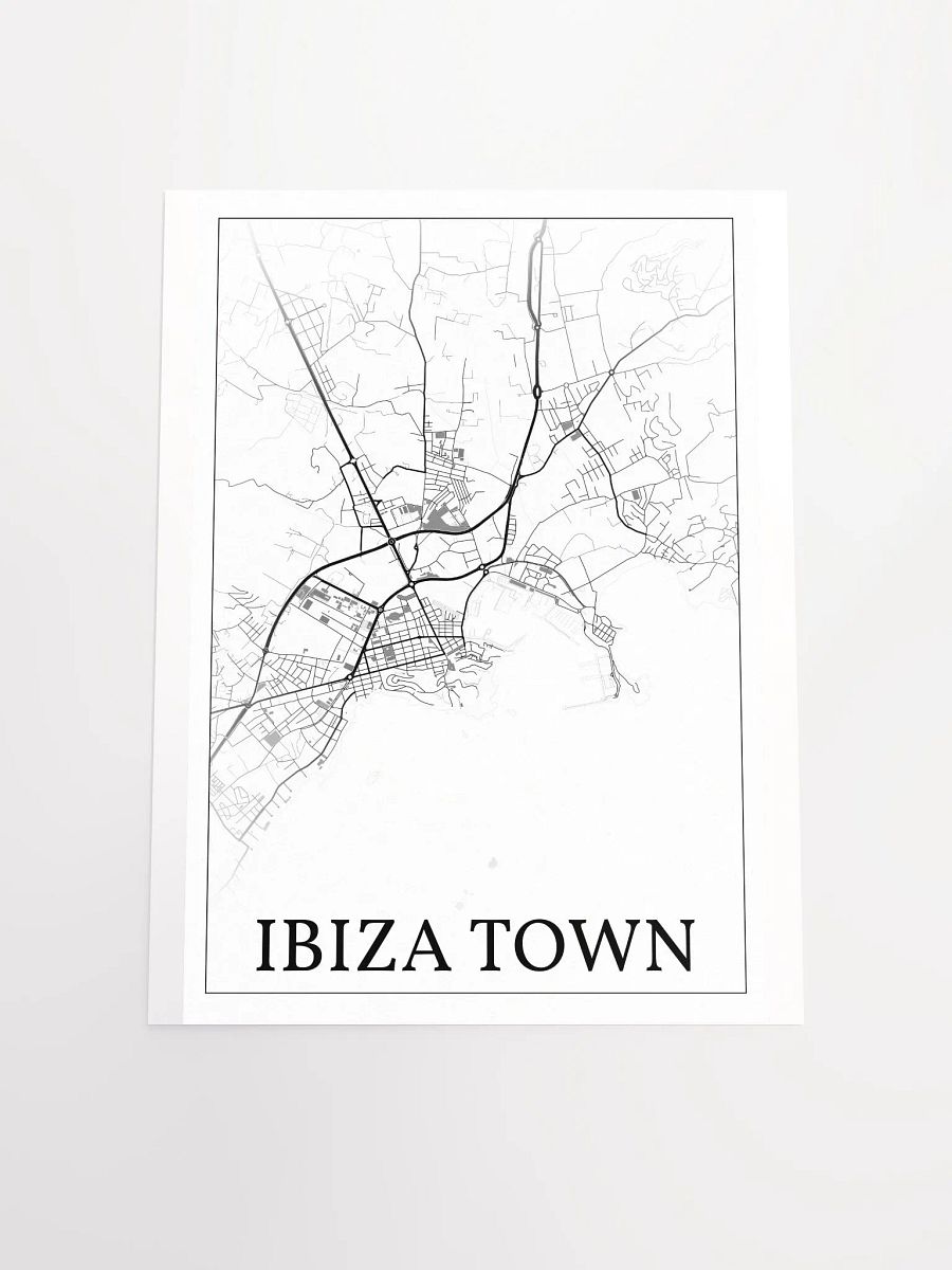 Ibiza Town, Ibiza, Spain, city map print product image (16)