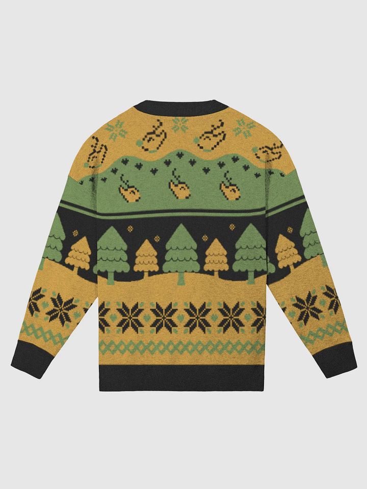 Jamaican Color Christmas Knitted Crewneck Sweater Relaxed Fit (No Text) product image (6)