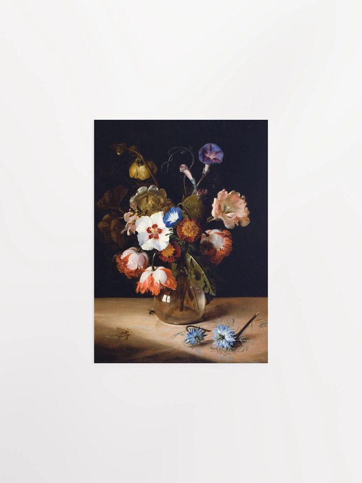 Flowers in a Glass Vase (1671) – Poster Print product image (1)
