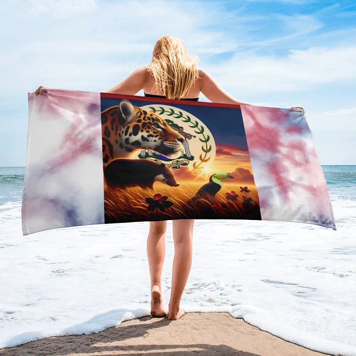 Beauty of Belize (Stoic Edition) Beach Towel product image (2)
