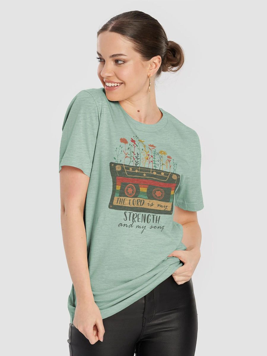 The Lord is my Strength and My Song Cassette Tee product image (40)
