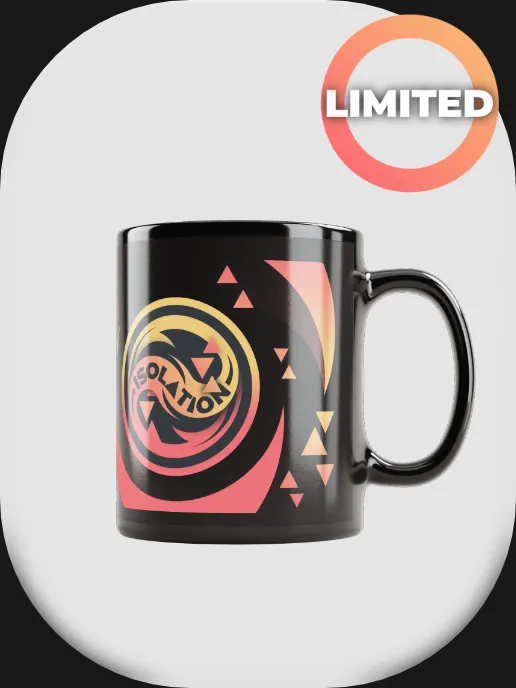 ISOL▲TION — 2024 LOGO — MUG — BLACK product image (1)